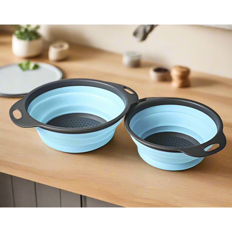 🥦 Foldable Silicone Colander – Space-Saving Strainer