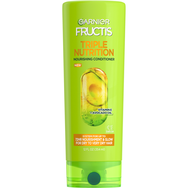 Fructis Fructis Garnier Triple Nutrition Nourishing Conditioner, 12 Fl Oz Conditioners