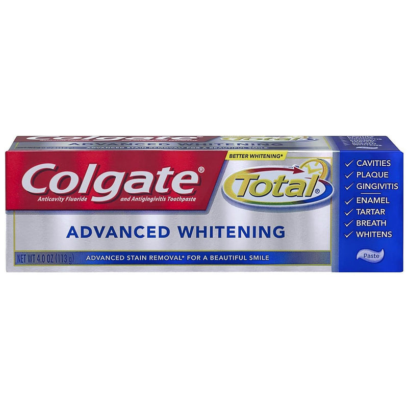 Colgate Colgate Total Toothpaste, Anticavity Fluoride And Antigingivitis, Advanced Whitening, Paste Toothpaste