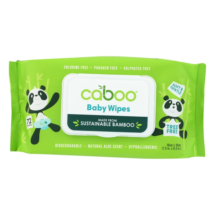 Cozy Farm - Caboo Bamboo Baby Wipes | Pack Of 12 | 72 Count Per Pack
