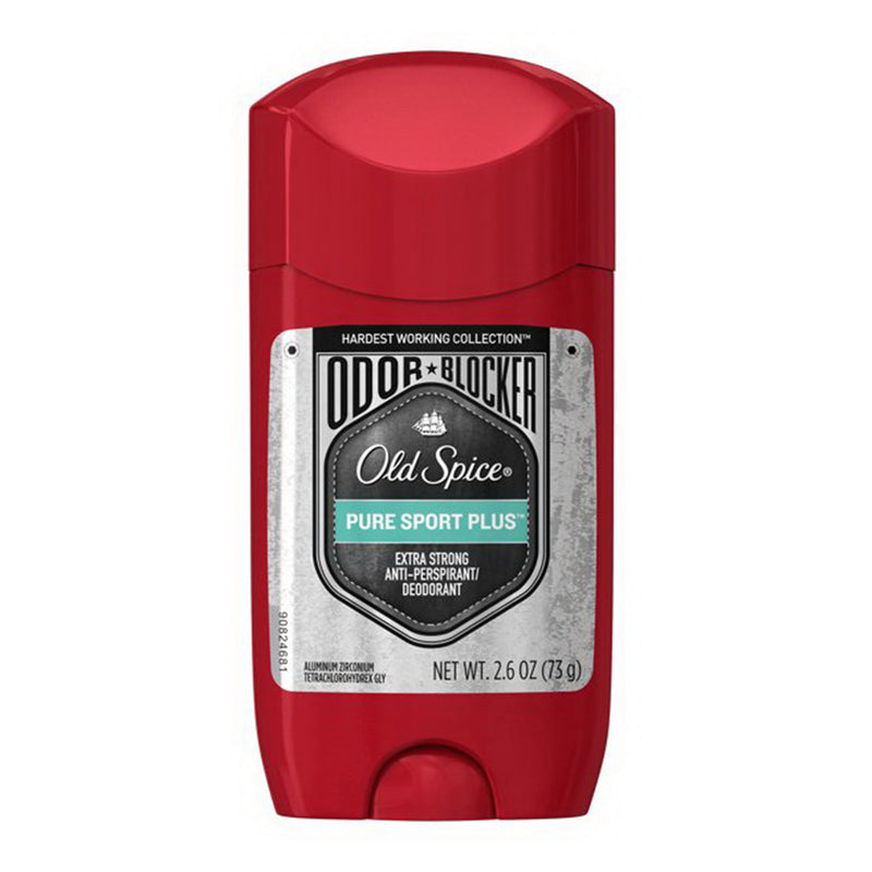Old Spice Old Spice Hardest Working Collection Odor Blocker Anti Perspirant/Deodorant, Extra Strong, Pure Sport Plus Deodorant Firebrick