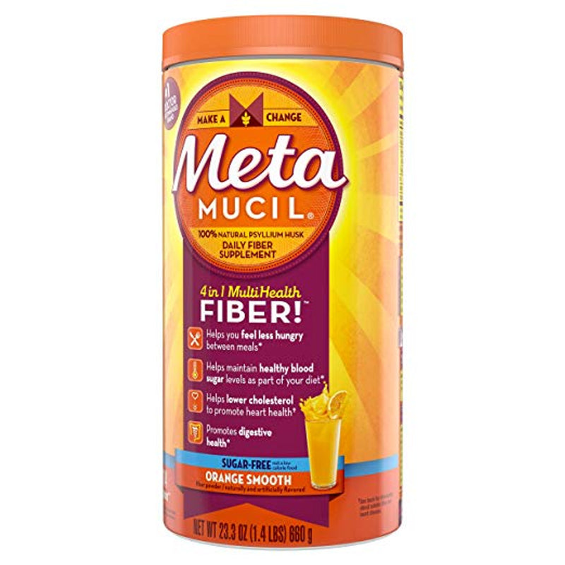 Metamucil Metamucil Psyllium Fiber Supplement Sugar Free Powder - Orange Smooth Health & Beauty