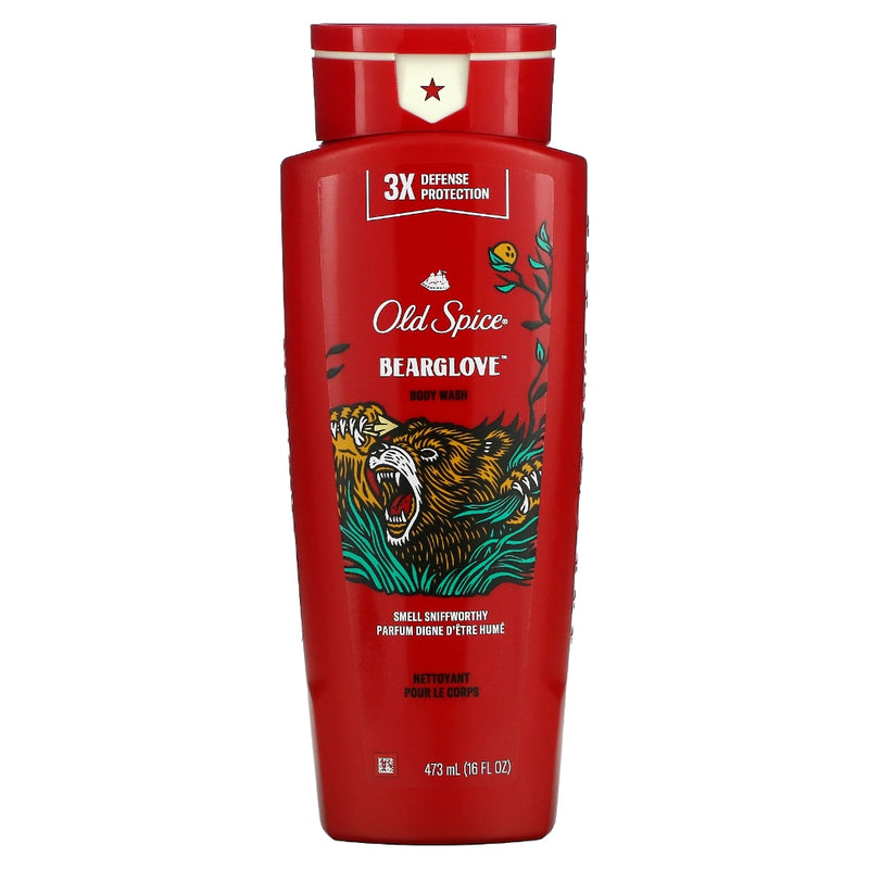 Old Spice Old Spice Wild Bearglove Scent Body Wash For Men, 16 Fl Oz Body Wash