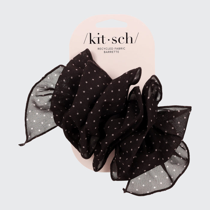 Kitsch - Chiffon Polka Dot Bow Barrette