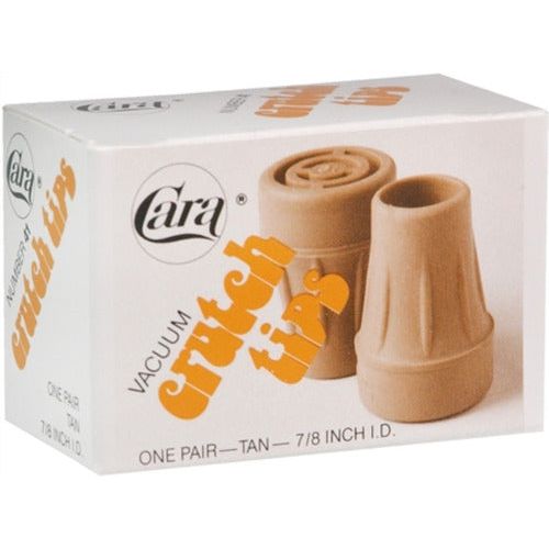 Cara Cara Crutch Tips 7/8 Inches, Model No : 41 - 1 Pair Walking Aid Accessories Light Gray
