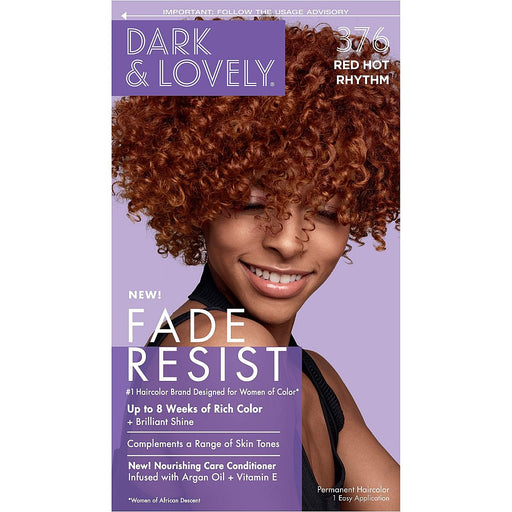 0 Dark & Lovely Fade Resist Permanent Hair Color 376 Red Hot Rhythm Hair Color