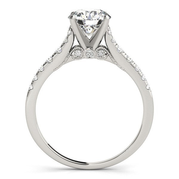 Bids.com 14k White Gold Diamond Engagement Ring With Single Row Band (1 3/4 cttw) Rings