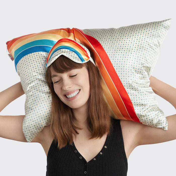 Kitsch - Stranger Things X Kitsch Rainbow Room Pillowcase + Eye Mask 2Pc Set