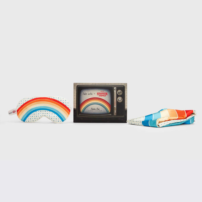 Kitsch - Stranger Things X Kitsch Rainbow Room Pillowcase + Eye Mask 2Pc Set