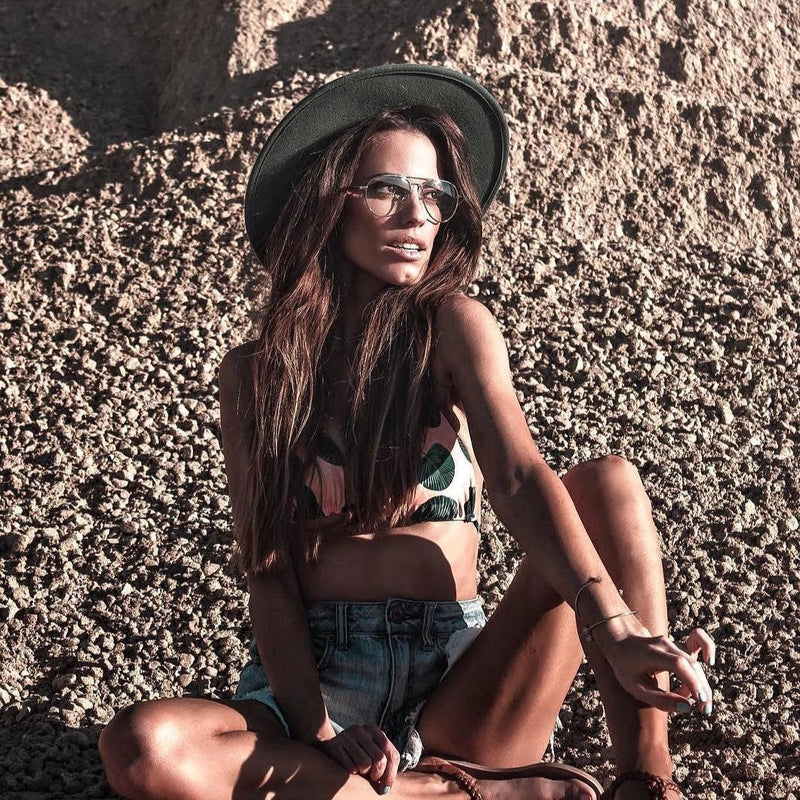 zeroUV Retro Full Metal Aviator Sunglasses With Clear Lenses Glasses 9591 Glasses