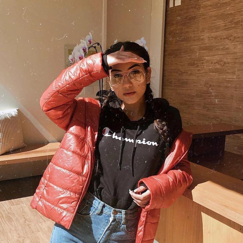 zeroUV Retro Full Metal Aviator Sunglasses With Clear Lenses Glasses 9591 Glasses