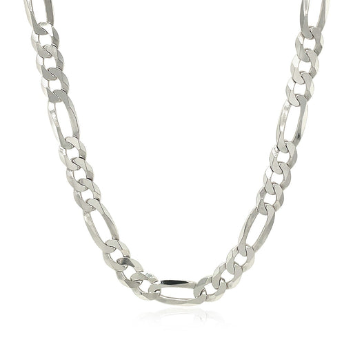 Bids.com Rhodium Plated 5.5mm Sterling Silver Figaro Style Chain Necklaces