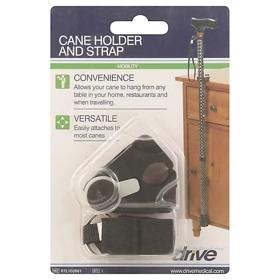 Drive Medical Cane Holder and Strap Mobility Accessories Mobility & Accessibility