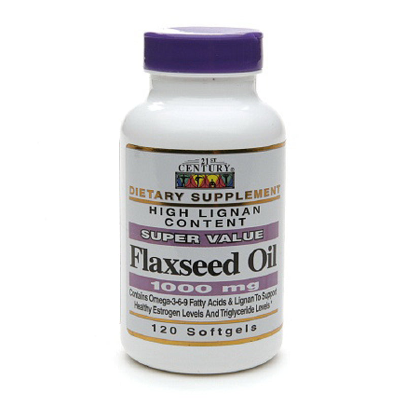 21st Century 21st Century Flaxseed Oil, 1000 Mg, 120 Softgels Vitamins & Supplements