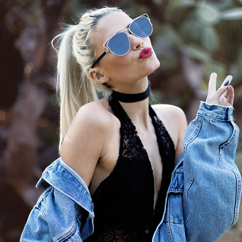 zeroUV Modern Fashion Panto Flat Front Metal Aviator Sunglasses A121 Glasses / Sunglasses