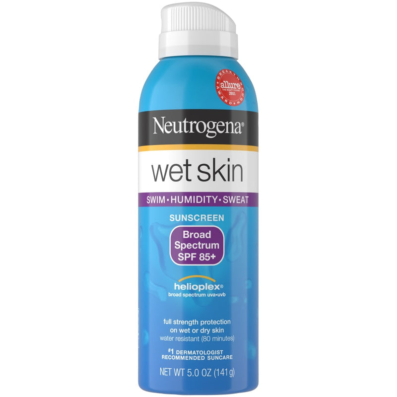 Neutrogena Neutrogena Wet Skin Sunscreen Spray Broad Spectrum SPF 85+, Sweat And Water Resistant Sun Protection, 5 Oz Sunscreen