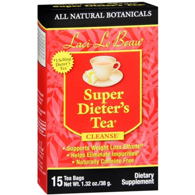 Laci Le Beau Laci Le Beau Super Dieter's Tea, Natural Botanicals, Caffeine Free, Bags Tea & Infusions Black