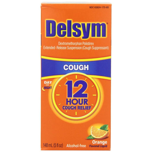 Delsym Delsym Cough Suppressant 12 Hour Relief Day Or Night Orange Flavored Liquid Health & Beauty