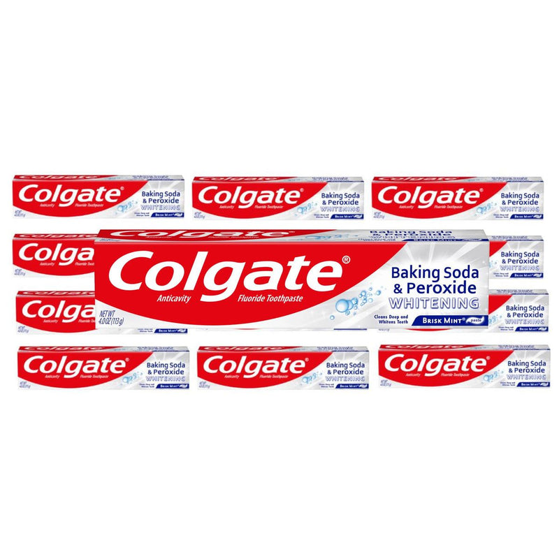 Colgate Colgate Toothpaste, Whitening, Brisk Mint, Baking Soda & Peroxide 2 oz Toothpaste