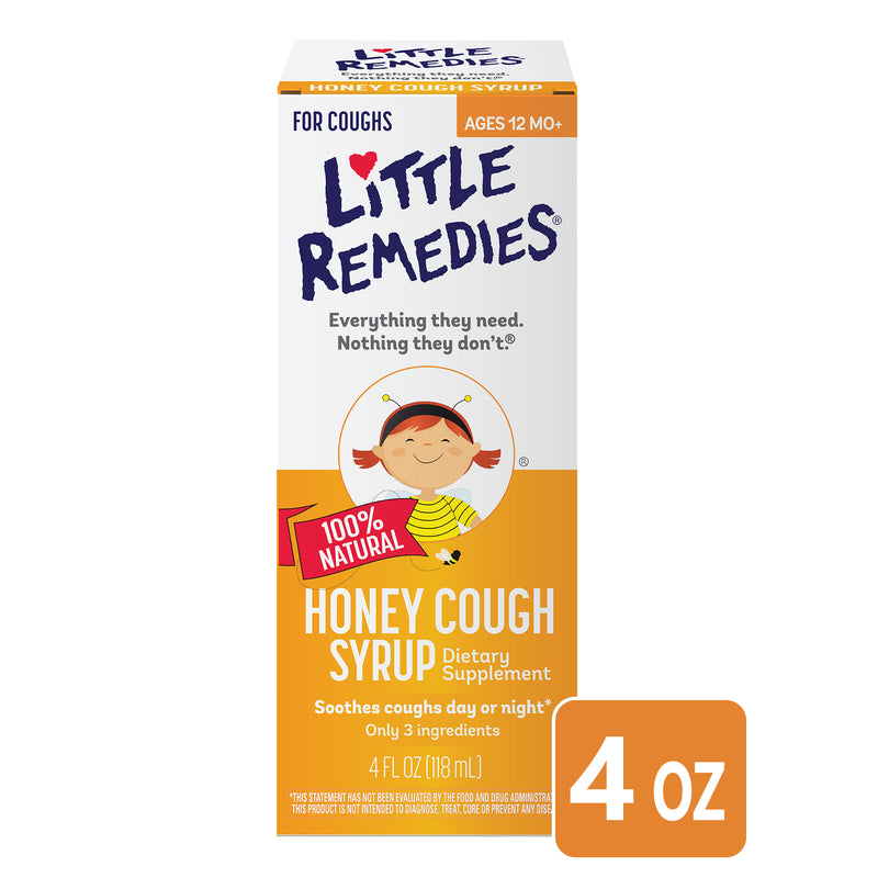 Little Remedies Little Remedies Honey Cough Syrup, 100% Natural 4.00 Fl Oz Syrup White Smoke