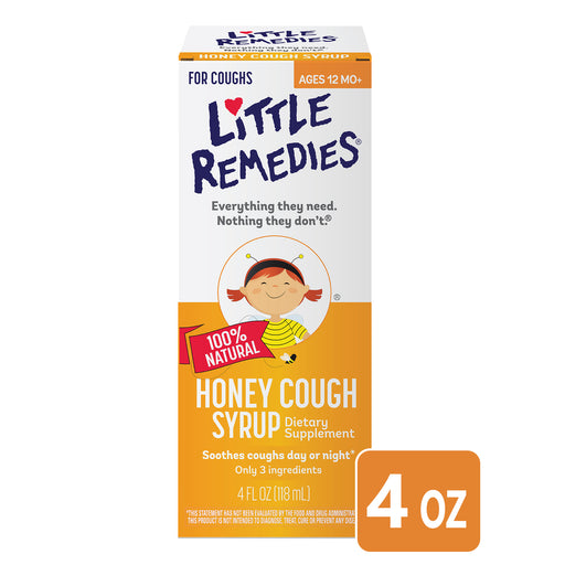 Little Remedies Little Remedies Honey Cough Syrup, 100% Natural 4.00 Fl Oz Syrup White Smoke