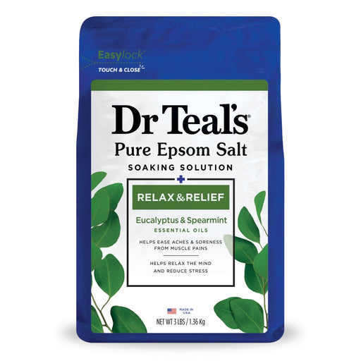 Dr Teal's Dr Teal's Relax & Relief Pure Epsom Salt Eucalyptus & Spearmint Soaking Solution 3 Lb Bath & Body