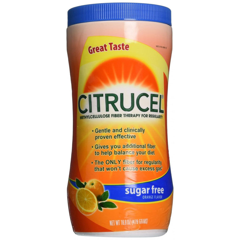 Citrucel Citrucel Sugar Free Fiber Supplement Powder, Orange Flavor, 16.9 oz Medicine & Drugs