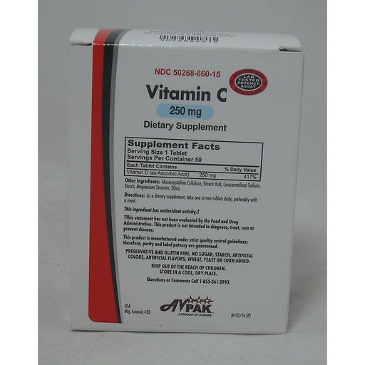 Avpak Avpak Vitamin C 250 Mg Dietary Supplement Vitamins & Supplements