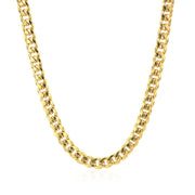 Bids.com 4.5mm 14k Yellow Gold Miami Cuban Semi Solid Chain Necklaces