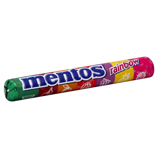 Mentos Mentos Chewy Mint Candy Roll, Rainbow, 1.32 Ounce/14 Pieces Candy & Chocolate