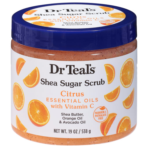 Dr Teal's Dr Teal's Citrus Essential Oils With Vitamin C Shea Sugar Scrub 19 Oz Body Scrub