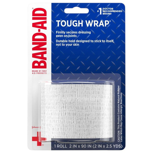 Band-Aid Band-Aid Brand Tough Wrap Self-Adhesive Wound Wrap, 2 In By 2.5 Yd First Aid