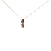 Bids.com 10K Rose Gold 1/4 Cttw White and Chocolate Brown Diamond Infinity Twist Pendant Necklace (I-J Color, I1-I2 Clarity) Necklaces