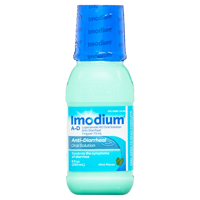 Imodium Imodium A-D Liquid Oral Anti-Diarrheal Medicine, Mint Flavor, 8 Fl. Oz Health & Beauty