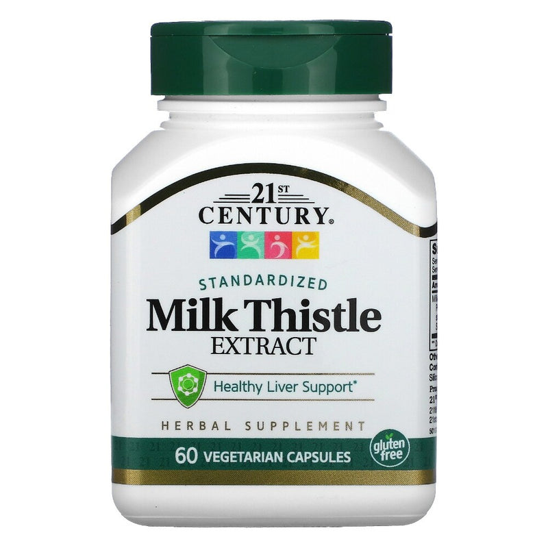 21st Century 21st Century Milk Thistle Extract, Standardized, Vegetarian Capsules Vitamins & Supplements