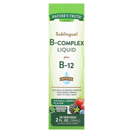 Nature's Truth Nature's Truth Natural Berry Flavor Fast Acting Sublingual Vitamin B Complex Liquid 2 Fl Oz Vitamins & Supplements