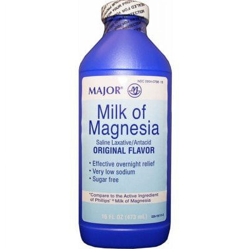 Major Major Pharmaceuticals- Milk Of Magnesia, 16floz Liquid Health Care White Smoke