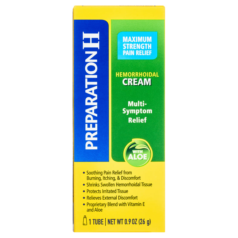 Preparation H Preparation H® Maximum Strength Pain Relief Cream with Aloe - 0.9 oz Tube Medicine & Drugs