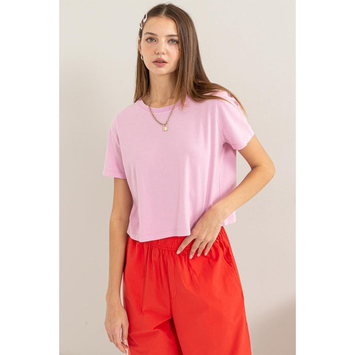 HYFVE Round Neck Cropped T-Shirt