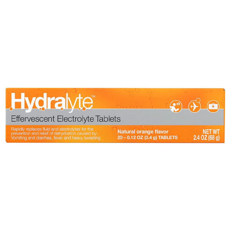 Hydralyte Hydralyte Effervescent Electrolyte Tablets, Natural Orange Flavor Vitamins & Supplements