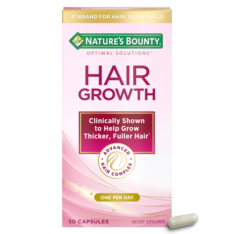 Nature's Bounty Nature's Bounty Optimal Solutions Hair Growth Supplement Capsules Vitamins & Supplements