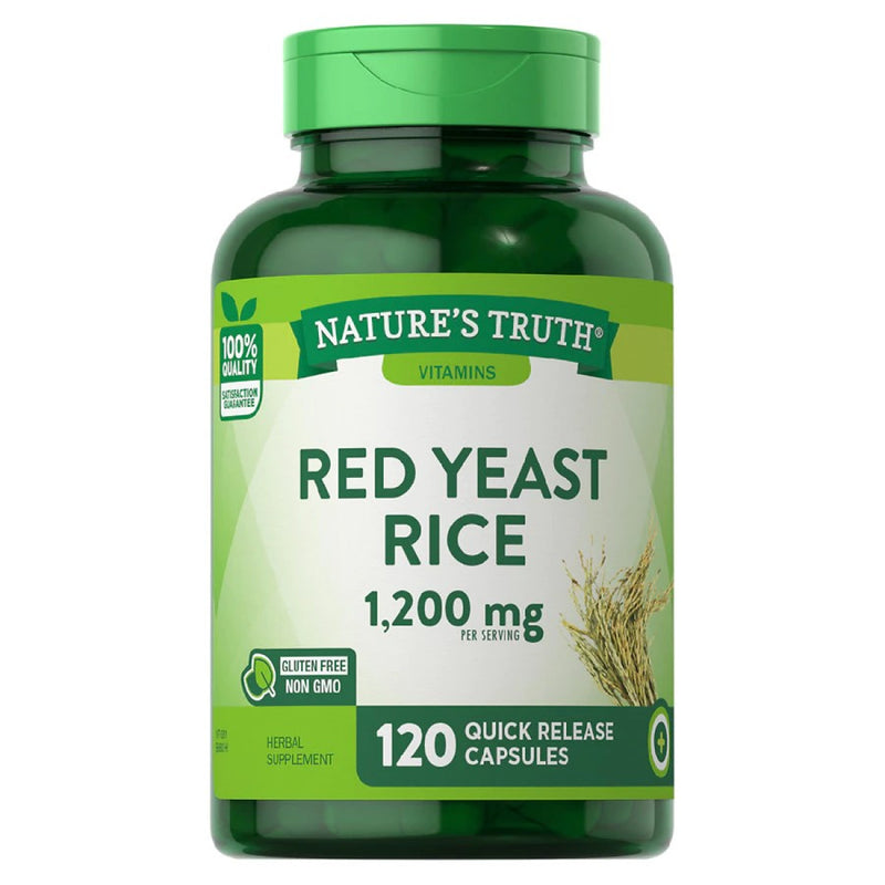 Nature's Truth Nature's Truth Red Yeast Rice , 1,200 Mg , 120 Quick Release Capsules Vitamins & Supplements