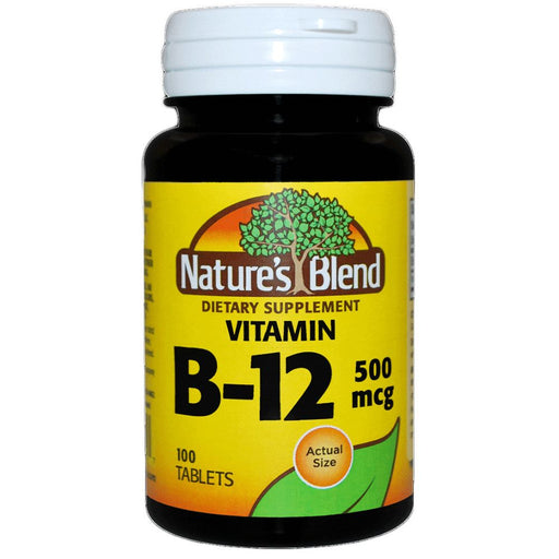 Nature's Blend Nature's Blend Vitamin B12 500 Mcg Tablets Vitamins & Supplements