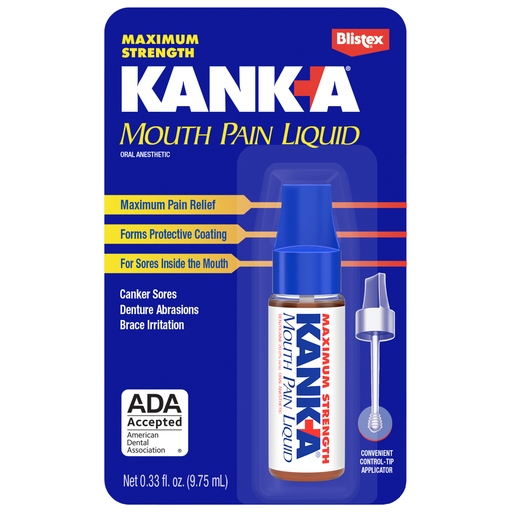Kanka Kanka Mouth Pain Liquid, Maximum Strength 0.33 Fl Oz Health & Beauty
