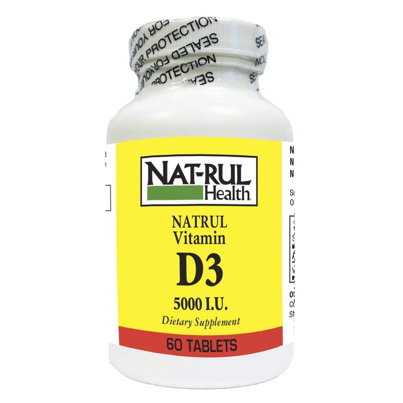 Natrul Health Natrul Health Vitamin D 5000 I.U Tablets Vitamins & Supplements