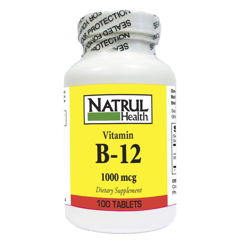 Natrul Health Natrul Health Vitamin B 12 1000 Mcg Tablets Vitamins & Supplements White Smoke