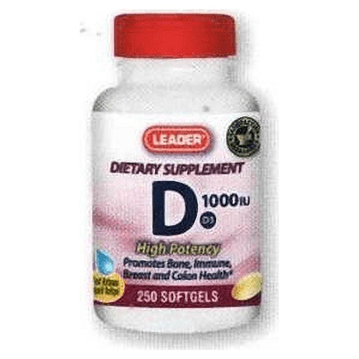 Leader Leader™ Vitamin D3 (Cholecalciferol) – Essential Bone & Immune Support Vitamins & Supplements