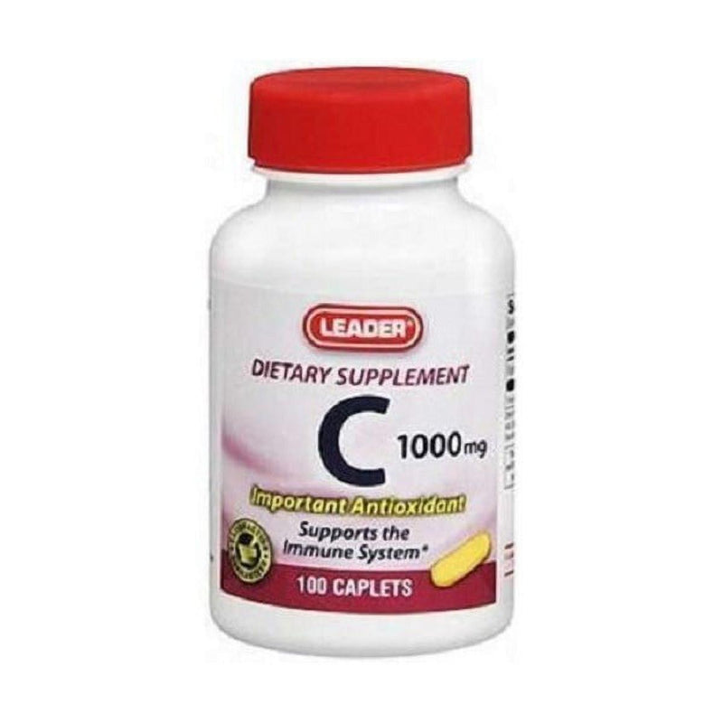 Leader Leader Vitamin C 500 mg, High Potency Immune Support & Antioxidant, 100 Tablets Vitamins & Supplements