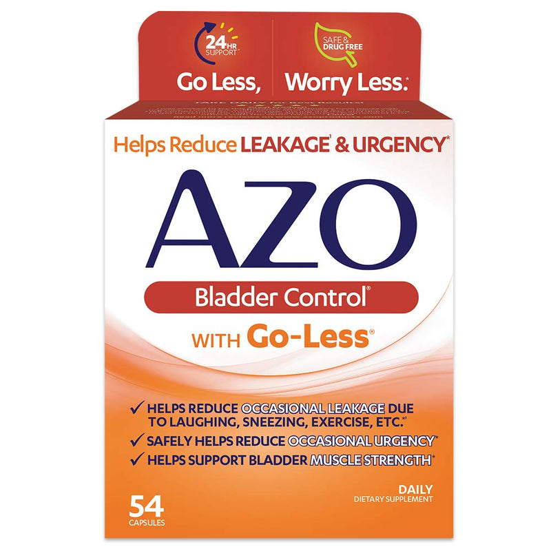 AZO AZO Bladder Control With Go-Less Daily Supplement, Capsules, 54ct Health & Beauty