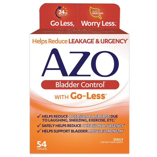 AZO AZO Bladder Control With Go-Less Daily Supplement, Capsules, 54ct Health & Beauty